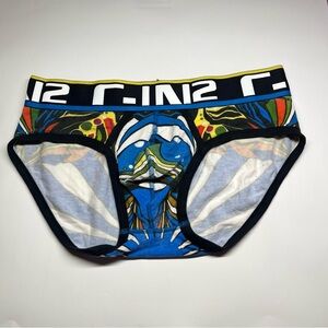 C-IN2 Men's Blue Graphic Briefs